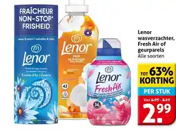 Hoogvliet Lenor wasverzachter, Fresh Air of geurparels aanbieding