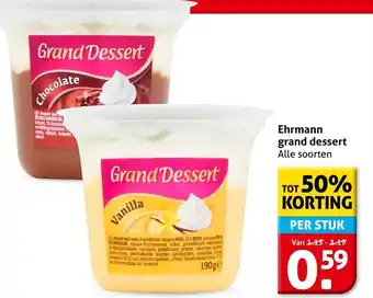 Hoogvliet Ehrmann grand dessert aanbieding