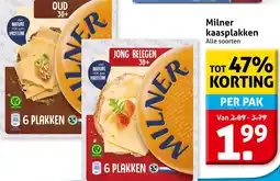 Hoogvliet Milner kaasplakken aanbieding