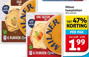 Hoogvliet Milner kaasplakken aanbieding