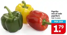 Hoogvliet Paprika mix of rode paprika's aanbieding