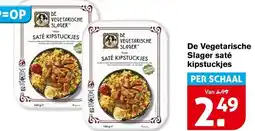 Hoogvliet De Vegetarische Slager saté kipstuckjes aanbieding