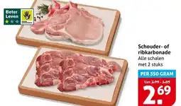 Hoogvliet Schouder of ribkarbonade aanbieding