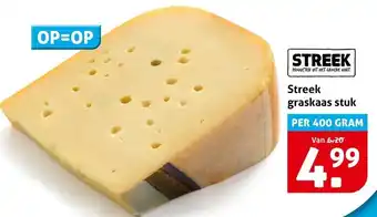 Hoogvliet Streek graskaas stuk aanbieding
