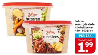 Hoogvliet Johma maaltijdsalade aanbieding