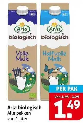 Hoogvliet Arla biologisch aanbieding