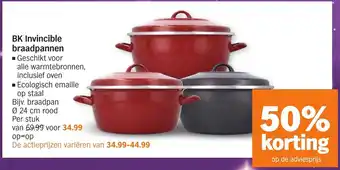 Albert Heijn Invincible braadpannen 24 cm aanbieding