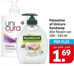 Hoogvliet Palmolive of Unicura handzeep aanbieding