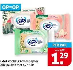 Hoogvliet Edet vochtig toiletpapier aanbieding
