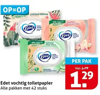 Hoogvliet Edet vochtig toiletpapier aanbieding