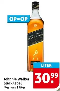 Hoogvliet Johnnie Walker black label aanbieding