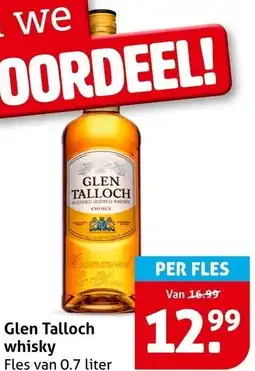 Hoogvliet Glen Talloch whisky aanbieding