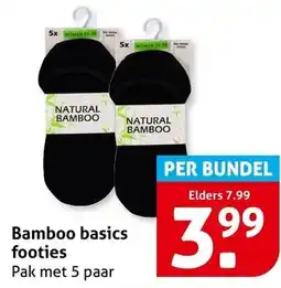 Hoogvliet Bamboo basics footies aanbieding
