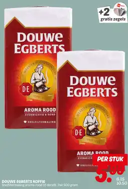 Dekamarkt Douwe egberts koffie aanbieding