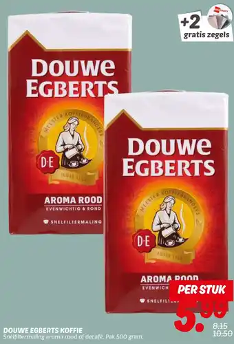 Dekamarkt Douwe egberts koffie aanbieding