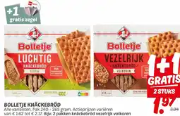 Dekamarkt Bolletje knäckebröd aanbieding