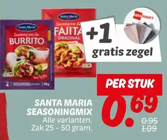 Dekamarkt Santa maria seasoningmix aanbieding