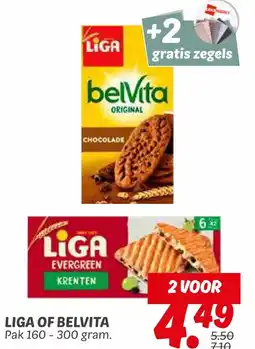 Dekamarkt Liga of belvita aanbieding