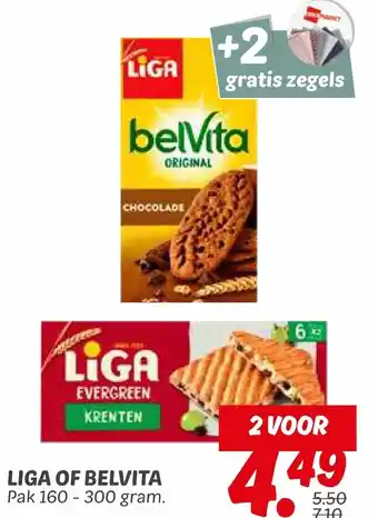 Dekamarkt Liga of belvita aanbieding