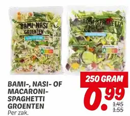 Dekamarkt Bami, nasi of macaroni spaghetti groenten aanbieding
