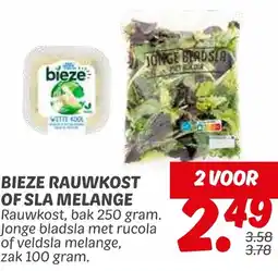 Dekamarkt Bieze rauwkost of sla melange aanbieding