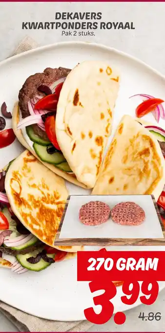 Dekamarkt Dekavers kwartponders royaal aanbieding