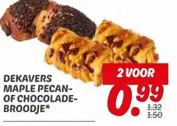 Dekamarkt Dekavers maple pecan of chocolade broodje aanbieding
