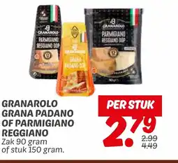 Dekamarkt Grana padano of parmigiano reggiano aanbieding