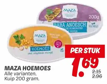 Dekamarkt Maza hoemoes aanbieding