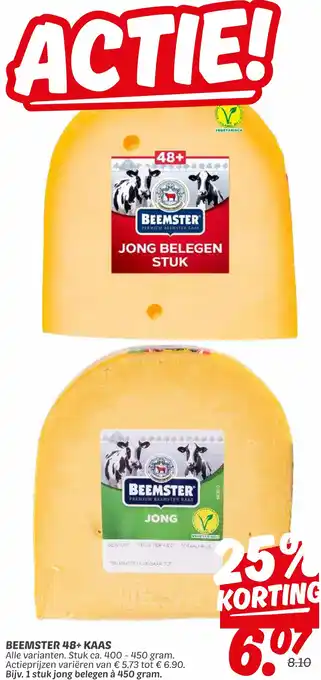 Dekamarkt Beemster 48+ kaas aanbieding