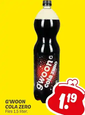 Dekamarkt G'woon Cola Zero aanbieding