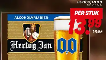 Dekamarkt Hertog jan 0.0 aanbieding