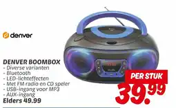 Dekamarkt Denver boombox aanbieding