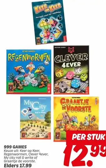 Dekamarkt 999 Games aanbieding