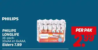 Dekamarkt Philips Longlife aanbieding