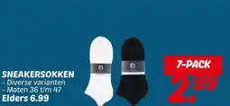 Dekamarkt Sneakersokken aanbieding