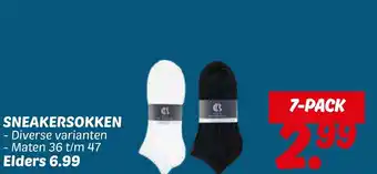 Dekamarkt Sneakersokken aanbieding