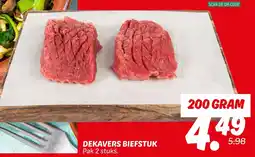 Dekamarkt Dekavers biefstuk aanbieding