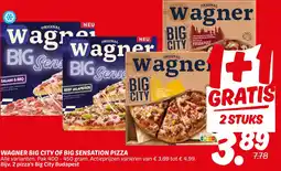 Dekamarkt Wagner big city of big sensation pizza aanbieding