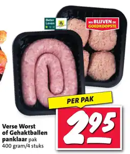 Nettorama Verse Worst of Gehaktballen panklaar aanbieding