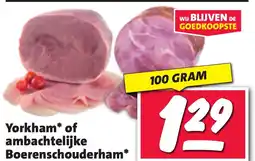 Nettorama Yorkham of ambachtelijke Boerenschouderham aanbieding