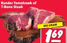 Nettorama Runder Tomahawk of T-Bone Steak aanbieding