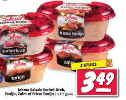 Nettorama Johma Salade Surimi-Krab, Tonijn, Zalm of Frisse Tonijn aanbieding