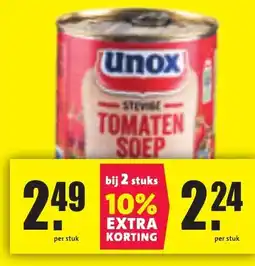 Nettorama Unox tomaten soep aanbieding