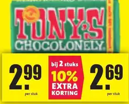 Nettorama TONY'S CHOCOLONELY aanbieding