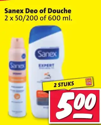 Nettorama Sanex Deo of Douche aanbieding