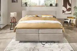 Woonsquare Sunrise boxspring greige aanbieding