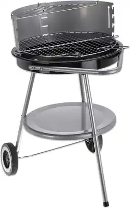 Bol.com Houtskool Barbecue op Wieltjes met Aanpasbaar Rooster aanbieding