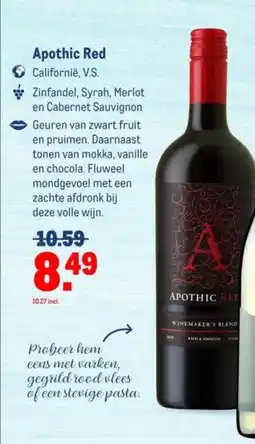 Makro Apothic Red aanbieding