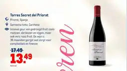 Makro Torres Secret del Priorat aanbieding